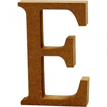 Letter E, MDF, 8 cm, 1 Stück
