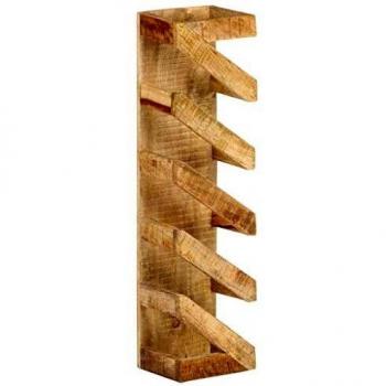 Mango Wood Wine Rack for 5 Bottles