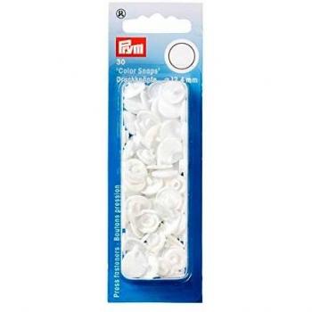 Prym Pressions Plastiques Blancs 12,4mm