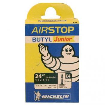 Bonin Unisex Adult Michelin 24 E4 Presta Valve Tube, Black