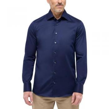 ETERNA Langarmhemd für Männer, Slim Fit, 100% Baumwolle