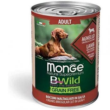 Monge Bwil Ad Hammelfleischgetreidefreies Alleinfuttermittel für Hunde, 400g