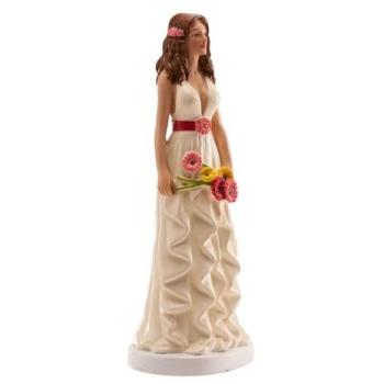 Figura de Mujer con Margaritas para Tartas