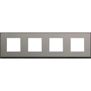Plaque horizontale 4 postes 71 mm Hager Gallery