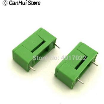 Mini Plastic Fuse Holder with Green Cover
