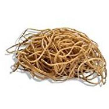 Q‑Connect 500 g Yellow/Green/Brown/Grey Rubber Bands Pack