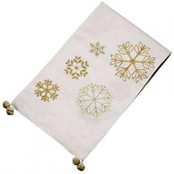 L'Oca Nera Runner da Tavola con Ricamo di Natale 150 * 33cm