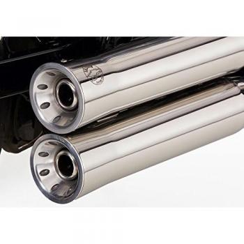 FALCON Double Groove échappement en acier inoxydable poli argent