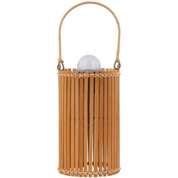 Lampada Amaria da tavolo LED, bambù, Ø 12 cm