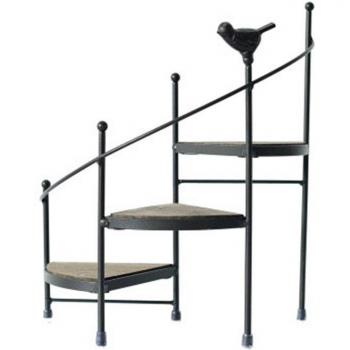 Soporte de 3 capas para escaleras de plantas