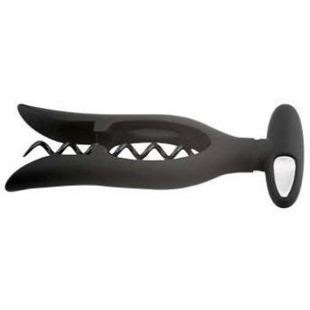 Weis Korkenzieher Kunststoff, Selbstzifferfunktion – 15 × 5 × 3 cm – Schwarz