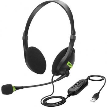 Auriculares Kebidu con cancelación de ruido, micrófono y conexión universal USB