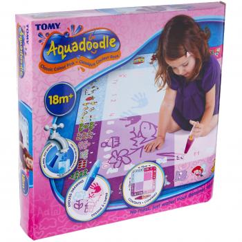 PINK Aquadoodle Classic Water Doodle Mat TOMY No Mess Colouring Drawing Game Toy