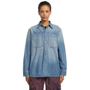 G-STAR Camisa Regular Azul para Mujer