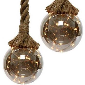 Bulbe Micro LED Sphère Opacifiée Lumière Chaude Ø10x80cm