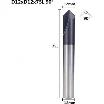 Broca de Carburo de Tungsteno 2 Flautas para CNC