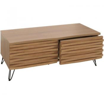 Table basse élégante en bois de manguier