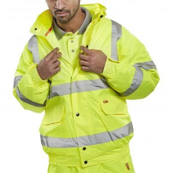 Constructor BSW10787 Bomber Jacket in Saturn Yellow XXXL