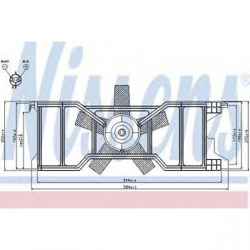 Ventilador de motor para radiador Nissens 85630
