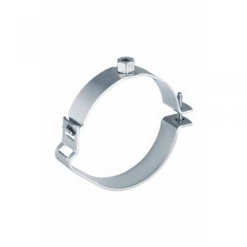 Verstellbare Geberit Rohrschelle (DN 70) 365843002 – verzinktes Metall, M10‑Gewinde