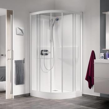 Cabine Kineprime 80 cm 1/4 de cercle pivotant