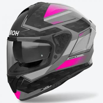 Casque Intégral Airoh Spark 2 Zenith Noir Gris Rose XS Mat