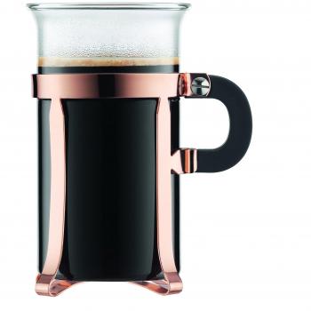 Bodum CHAMBORD Coffee Glass (Gold finish, 0.25 L/8 oz, 2 Cup)