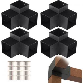 Kit Staffe Angolari 15x15 cm – Sistema di Trave Fai da Te