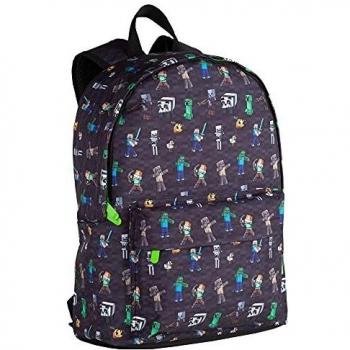 Mochila Minecraft Skins Tipo Americano 2 Bolsillos