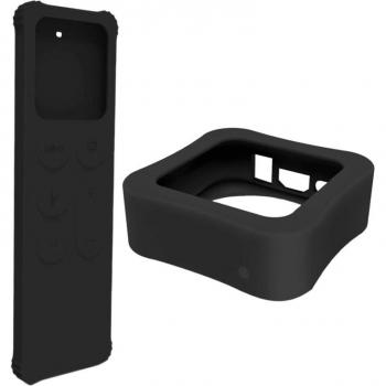 Caja Protectora de Silicona para Apple TV 4K y Accesorios