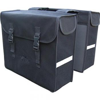 GREENLANDS Fahrradaccessoire: Doppel‑Canvas‑Tasche Schwarz