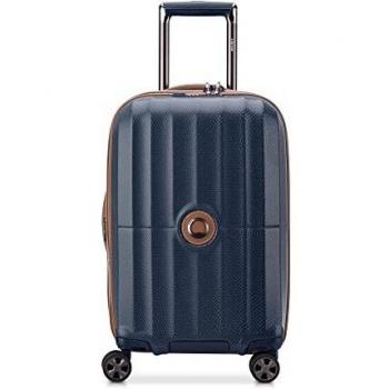 Valise cabine DELSEY ST TROPEZ 55 cm rigide extensible Bleu marine