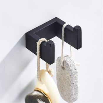 Kit de Baño en Acero Inoxidable 304 Negro Mate con Soporte para Papel