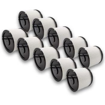 Ensemble 10× filtre cartouche – Filtre plissé compatible Parkside PNTS 1500 (A1/B1/B2) – Aspiration humide ou sèche