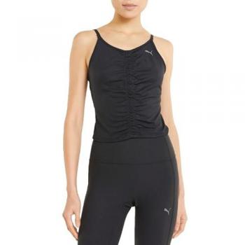 Puma Women's Yoga Studio Ruched Tank Top Black S
