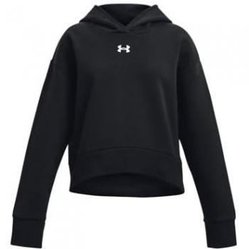 Rival Junior Fleece Crop Felpa con Cappuccio Nera YXL