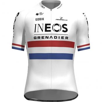 Equipo Ineos Grenadiers 2024 UK Champion Odyssey Manga Corta Blanca L