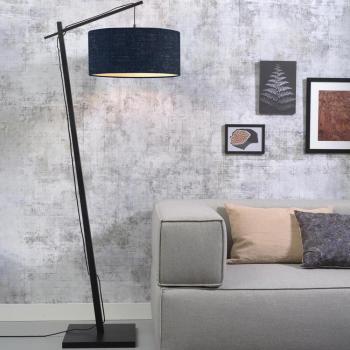Good&Mojo Stehlampe ANDES in Schwarz und Blau E27