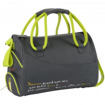 Grau‑Grüne Bowling-Wickeltüte Badabulle B043008