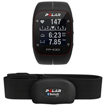Polar M400 HR GPS-Laufuhr inkl. Brustgurt (schwarz)