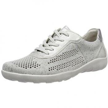 Remonte R3503, Baskets Basses Femme, Argent (White-Silver/Ice/Silver), 38 EU