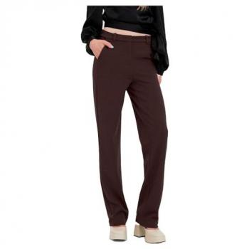 Zamira Slim Straight Pantaloni Vero Moda in Tono Cioccolato L