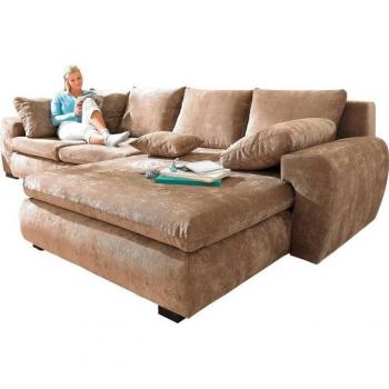 HomeAffaire L‑Form Ecksofa “Cara Mia” – ohne Bettfunktion, Massivholzboden