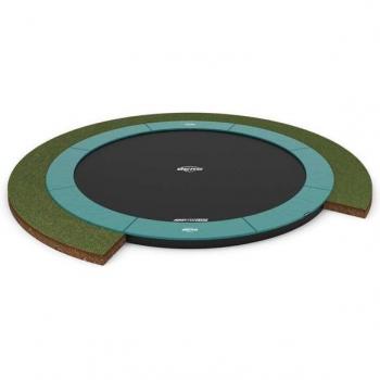 Berg Bodentrampolin Rund 380 cm Champion Grün