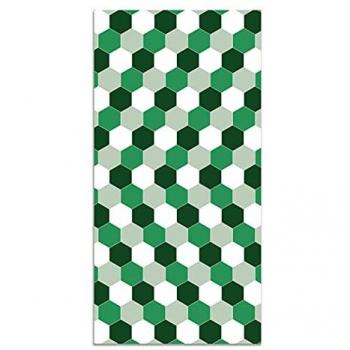 Alfombra de Cocina Vinílica Mosaico Hexágonos Verde 160x230 cm