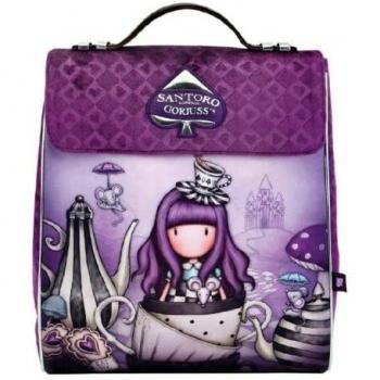 Mochila Infantil Gorjuss A little more tea Morado (27 x 33 x 15 cm)