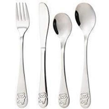 Travel‑Friendly Stainless Steel Cutlery Kit – 4 Pieces, Small QD