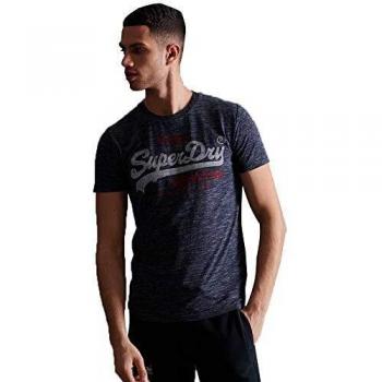 Camiseta de hombre Superdry VL Premium Goods, Azul (Midnight Navy Space Dye 3dg), XXL