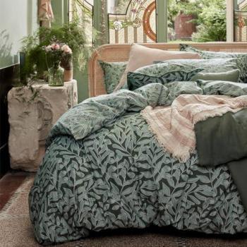 Housse de couette en coton Vert 140x200 cm