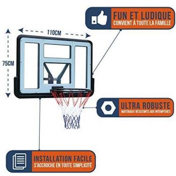 Panneau de Basket Mural Portable Bumber